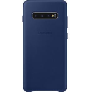 Samsung Cover Cuir pour S10+ bleu (EF-VG975LNEGWW)