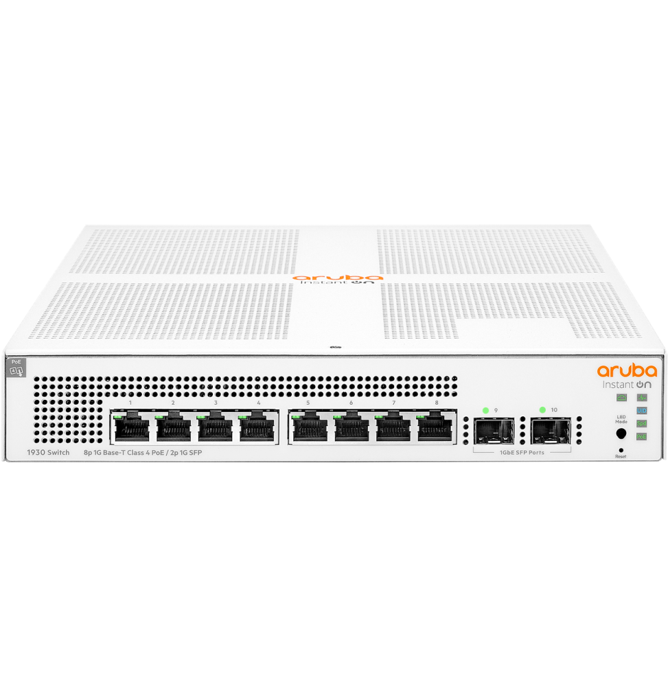 Switch Administrable Aruba Instant On 1930 8G Classe 4 PoE 2SFP 124 W (JL681A)