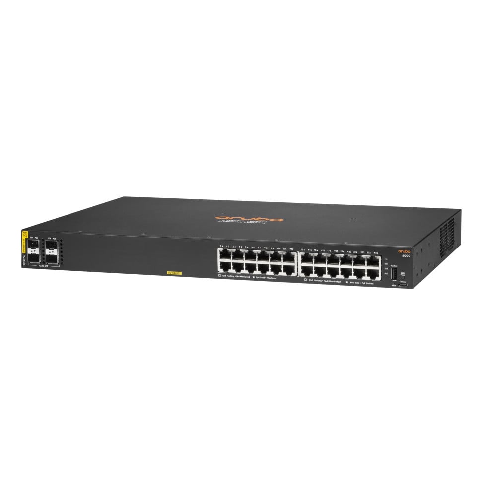 Switch Aruba 6000 24G Classe 4 PoE 4SFP 370 W (R8N87A)