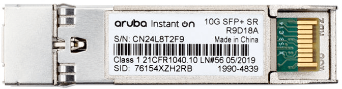 Aruba Instant On 10G SFP+ LC SR MMF OM3 300 m Transceiver (R9D18A) — image 2