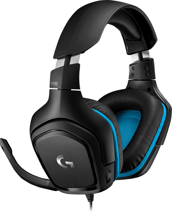 Casque gaming Logitech G432 avec son surround 7.1 - Jack 3,5 mm (981-000770)