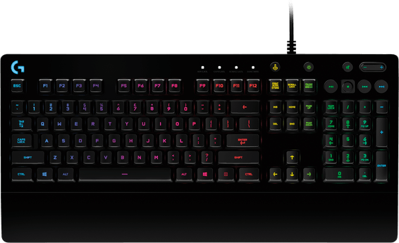 Clavier gaming G213 Prodigy de Logitech avec éclairage RVB et anti-ghosting Noir Français (Azerty)
