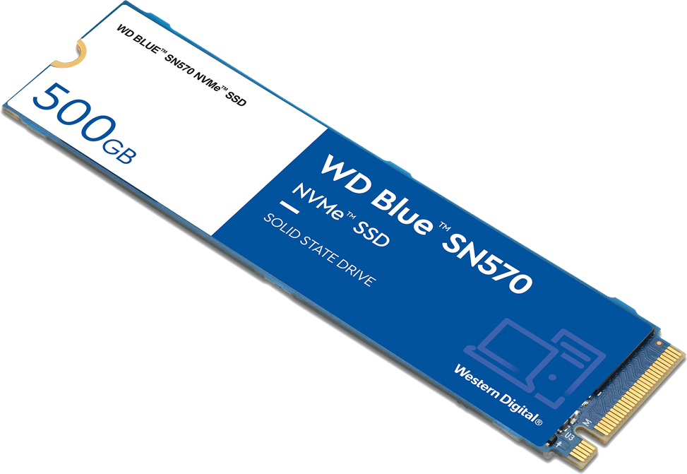 Disque dur interne SSD Western Digital Blue SN570 M.2 2280 PCIe Gen3x4 NVMe 500 Go (WDS500G3B0C) — image 3