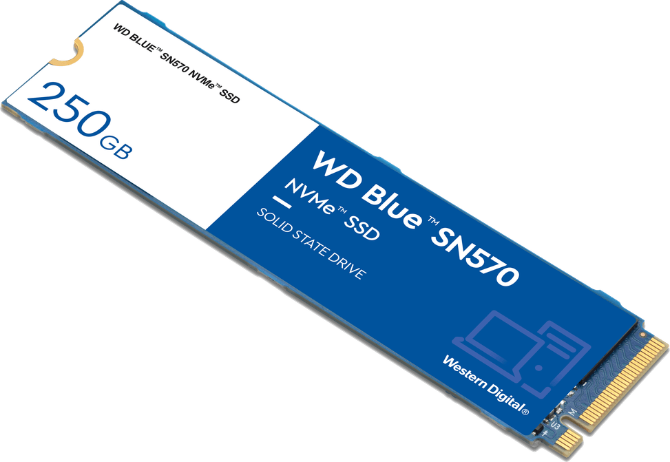 Disque dur interne SSD Western Digital Blue SN570 M.2 2280 PCIe NVMe 250 Go (WDS250G3B0C) — image 3