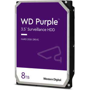 Disque dur interne Western Digital WD Purple Surveillance Hard Drive 8 To, 128 Mo (WD84PURZ)