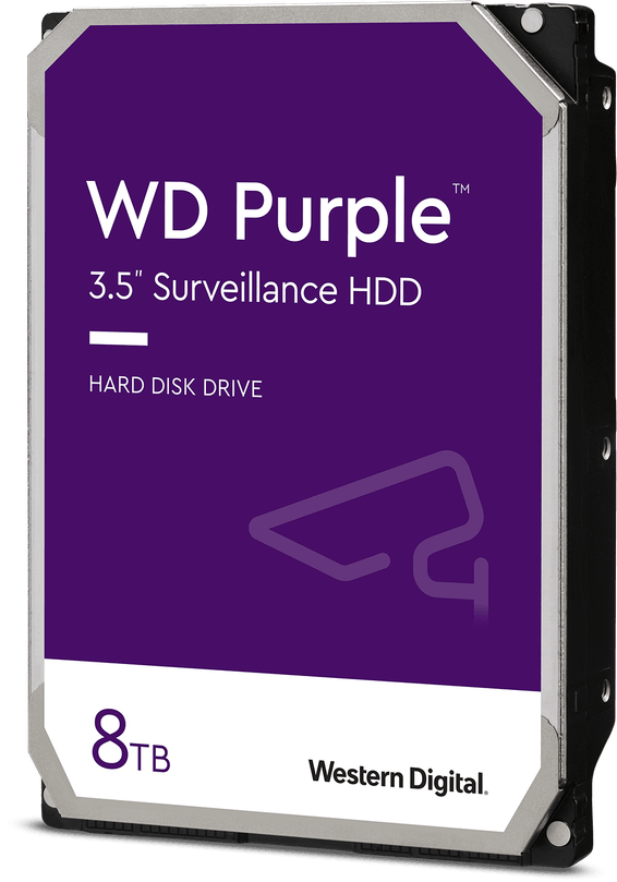 Disque dur interne Western Digital WD Purple Surveillance Hard Drive 8 To, 128 Mo (WD84PURZ)