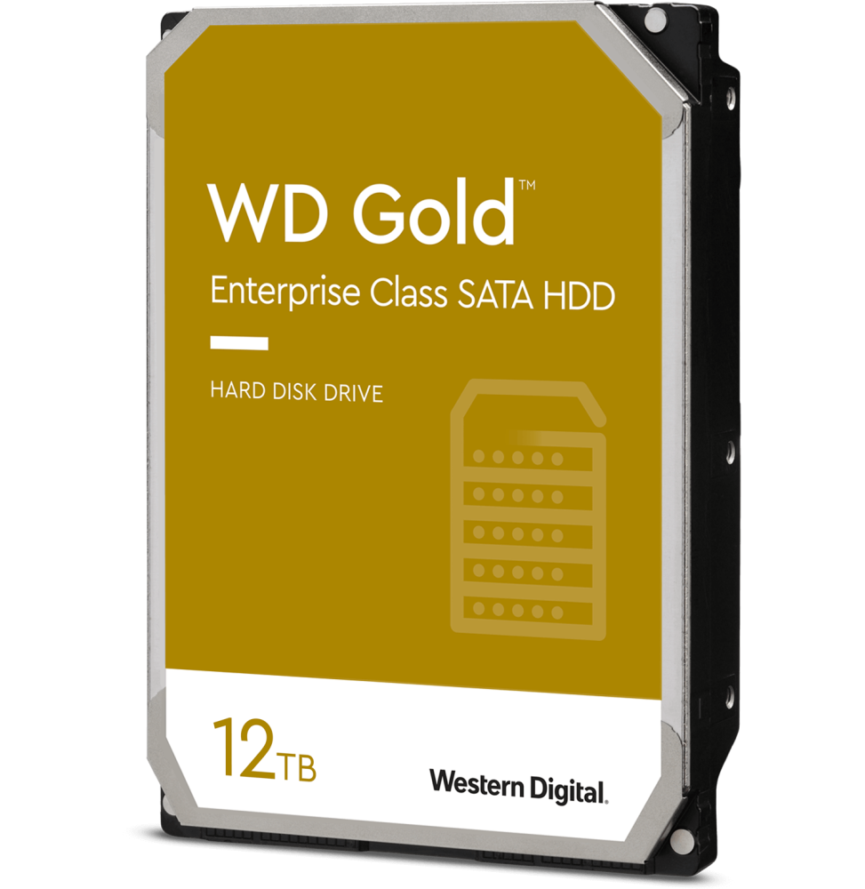 Disque dur Western Digital SATA WD Gold 12 To pour entreprises (WD121KRYZ)