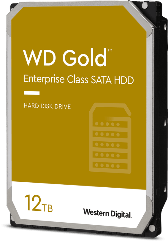 Disque dur Western Digital SATA WD Gold 12 To pour entreprises (WD121KRYZ)