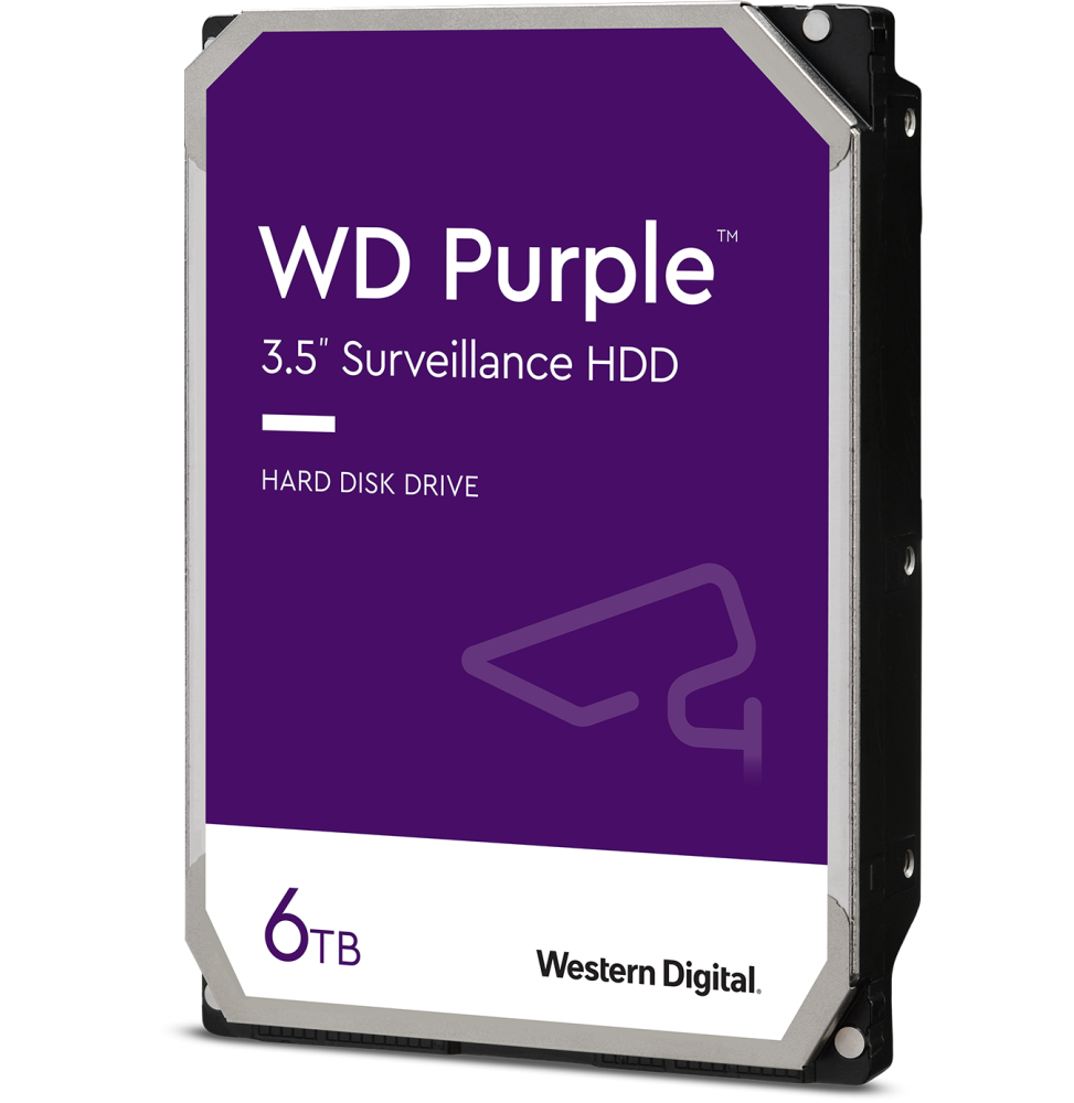 Disque dur Western Digital WD Purple Surveillance Hard Drive 6 To 256 Mo (WD63PURZ)