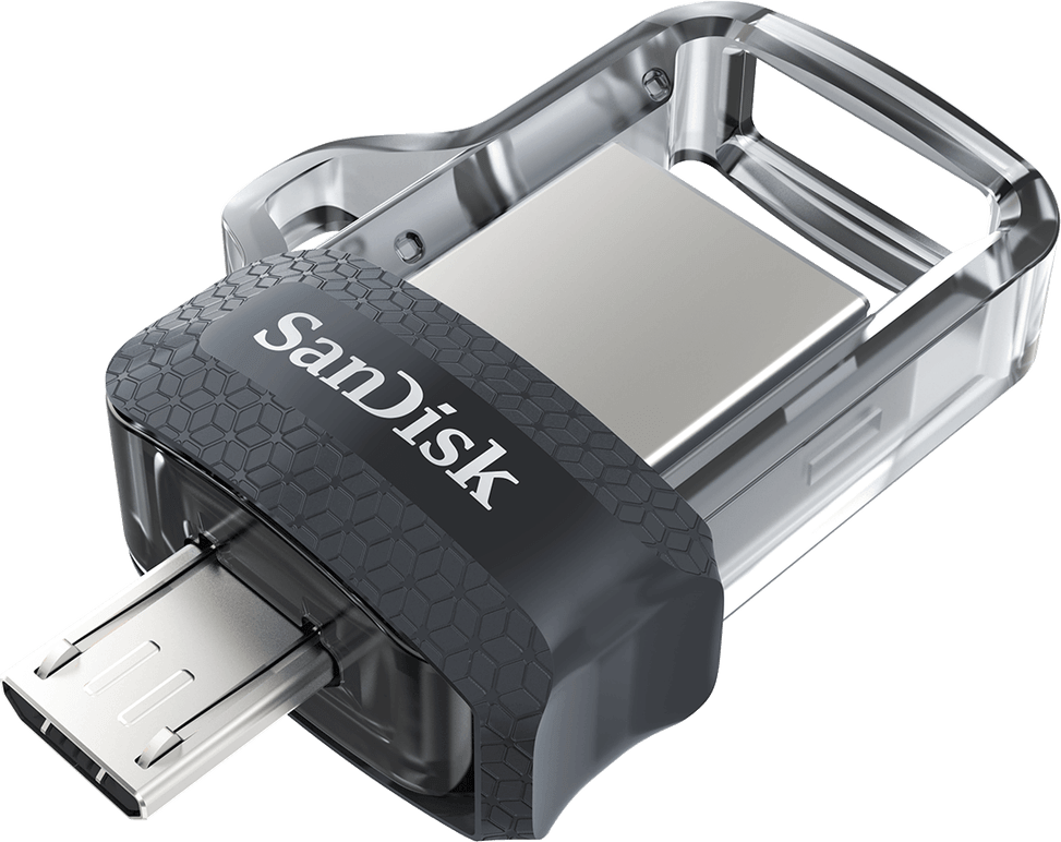قرص USB SanDisk Ultra m3.0 بموصلين micro-USB وUSB 3.0 - 32 GB (SDDD3-032G-G46) — صورة 1