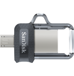 Clé USB SanDisk Ultra m3.0 double connectique micro-USB et USB 3.0 - 32 Go (SDDD3-032G-G46)