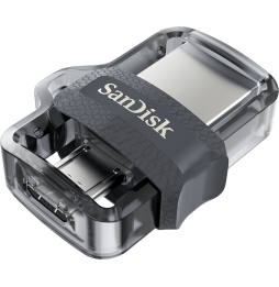 Clé USB SanDisk Ultra m3.0 double connectique micro-USB et USB 3.0 - 32 Go (SDDD3-032G-G46)