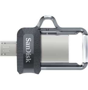 Clé USB SanDisk Ultra m3.0 double connectique micro-USB et USB 3.0 - 64 Go (SDDD3-064G-G46)