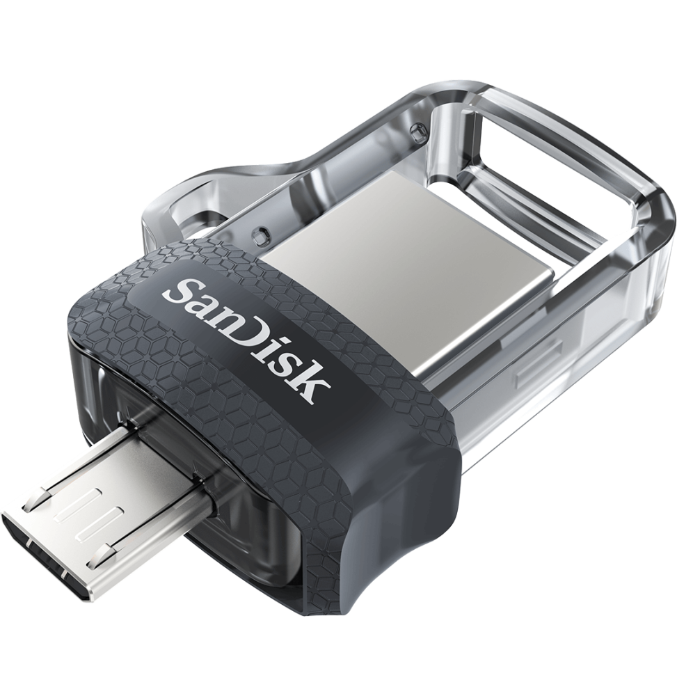 Clé USB SanDisk Ultra m3.0 double connectique micro-USB et USB 3.0 - 64 Go (SDDD3-064G-G46)