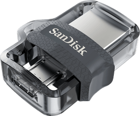 Clé USB SanDisk Ultra m3.0 double connectique micro-USB et USB 3.0 - 64 Go (SDDD3-064G-G46) — image 3