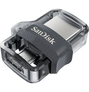Clé USB SanDisk Ultra m3.0 double connectique micro-USB et USB 3.0 - 64 Go (SDDD3-064G-G46)