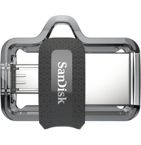 Clé USB SanDisk Ultra m3.0 double connectique micro-USB et USB 3.0 - 64 Go (SDDD3-064G-G46)