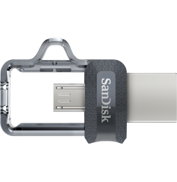 Clé USB SanDisk Ultra m3.0 double connectique micro-USB et USB 3.0 - 64 Go (SDDD3-064G-G46)