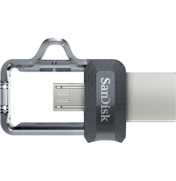 Clé USB SanDisk Ultra m3.0 double connectique micro-USB et USB 3.0 - 64 Go (SDDD3-064G-G46)