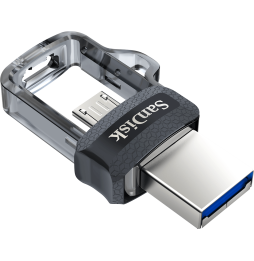 Clé USB SanDisk Ultra m3.0 double connectique micro-USB et USB 3.0 - 64 Go (SDDD3-064G-G46)