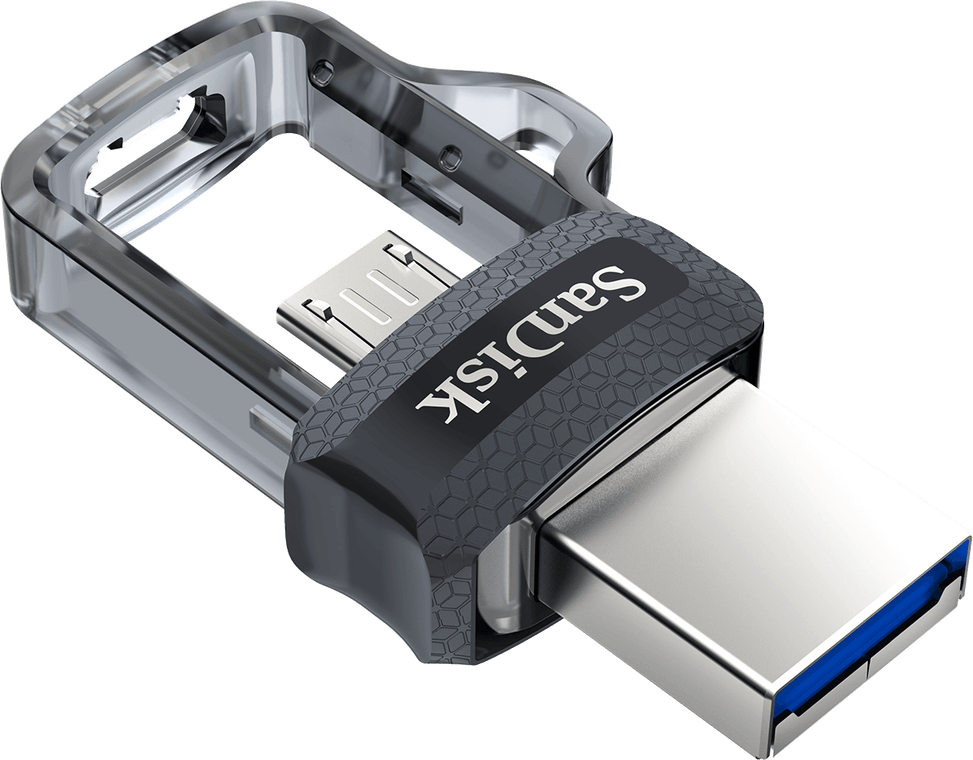 Clé USB SanDisk Ultra m3.0 double connectique micro-USB et USB 3.0 - 64 Go (SDDD3-064G-G46) — image 6