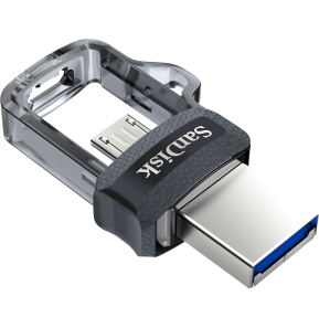 Clé USB SanDisk Ultra m3.0 double connectique micro-USB et USB 3.0 - 64 Go (SDDD3-064G-G46)