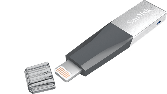 Clé USB SanDisk Mini iXpand Pour Votre iPhone 128 Go (SDIX40N-128G-GN6NE)