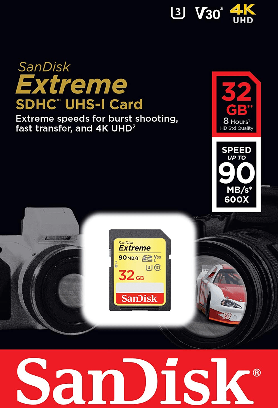 SanDisk Extreme SDHC UHS-I Card 32 Go (SDSDXVE-032GNCIN) — image 4
