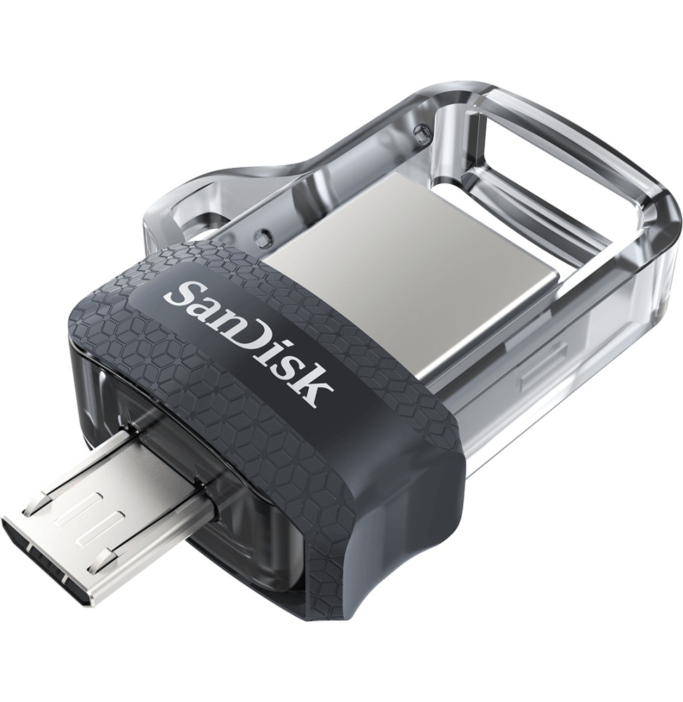Clé USB SanDisk Ultra m3.0 double connectique micro-USB et USB 3.0 - 128 Go (SDDD3-128G-G46)