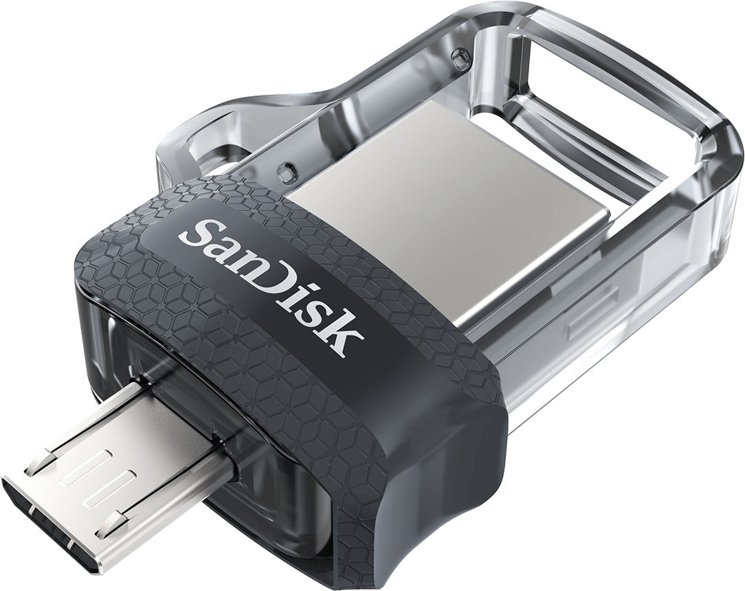 Clé USB SanDisk Ultra m3.0 double connectique micro-USB et USB 3.0 - 128 Go  (SDDD3-128G-G46) prix Maroc