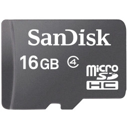 Carte Mémoire MicroSDHC SanDisk 16 Go (SDSDQM-016G-B35)