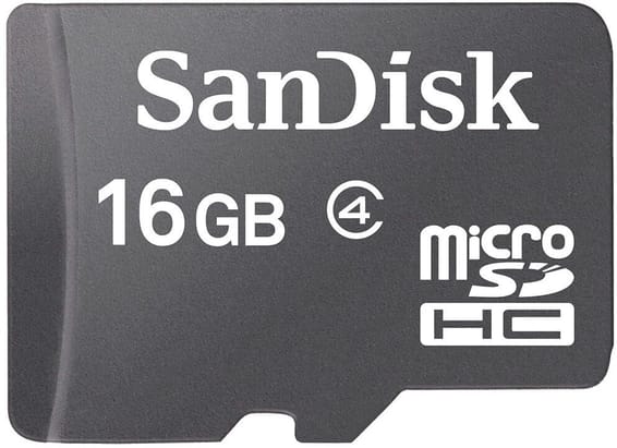 Carte Mémoire MicroSDHC SanDisk 16 Go (SDSDQM-016G-B35)