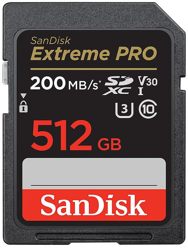 بطاقة ذاكرة SanDisk Extreme Pro SDXC UHS-I 512 GB (SDSDXXD-512G-GN4IN) — صورة 1