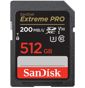 Carte mémoire SanDisk Extreme Pro SDHC UHS-I 512 Go (SDSDXXD-512G-GN4IN)