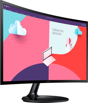 Écran incurvé 27" Samsung Essential Curved Monitor S3 (LS27C360EAMXZN) — image 3