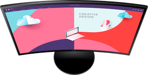 Écran incurvé 27" Samsung Essential Curved Monitor S3 (LS27C360EAMXZN) — image 7
