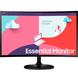 Écran incurvé 24" Samsung Essential Curved Monitor S3 (LS24C360EAMXZN)