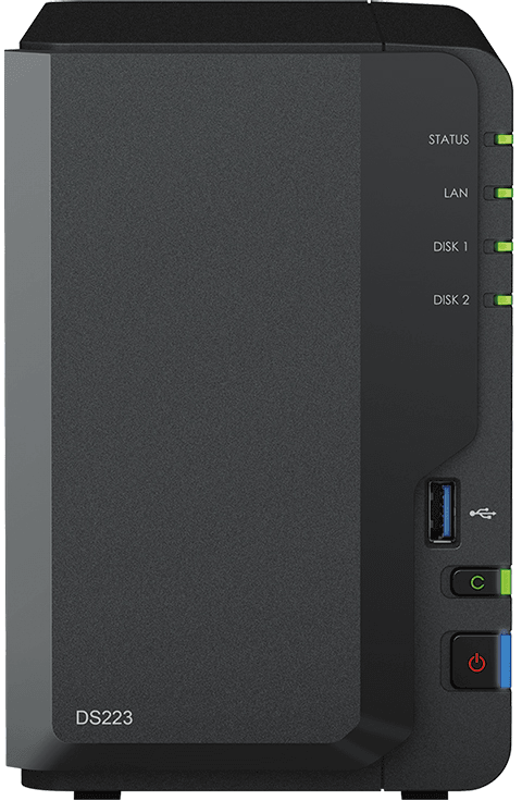 خادم NAS بحجرتين Synology DiskStation DS223 (DS223) — صورة 1