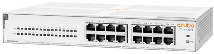 Aruba Instant On 1430 16G Class 4 PoE 124 W Switch (R8R48A) — image 1