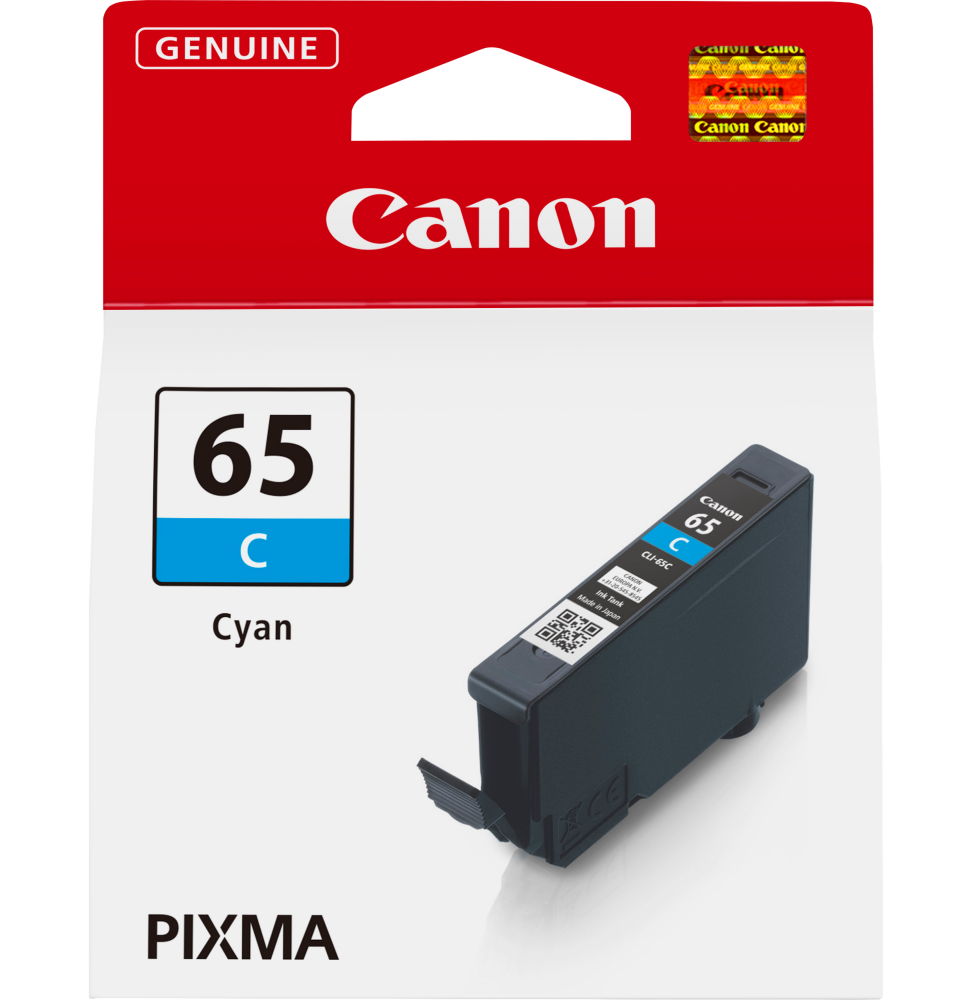 Canon CLI-65C Cyan - Cartouche d'encre Canon d'origine (4216C001AA)