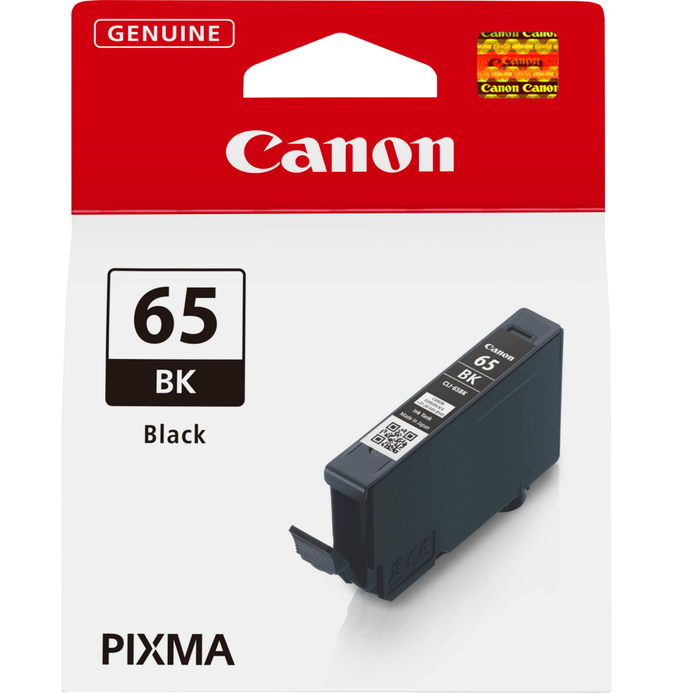 Canon CLI-65BK Noir - Cartouche d'encre Canon d'origine (4215C001AA)