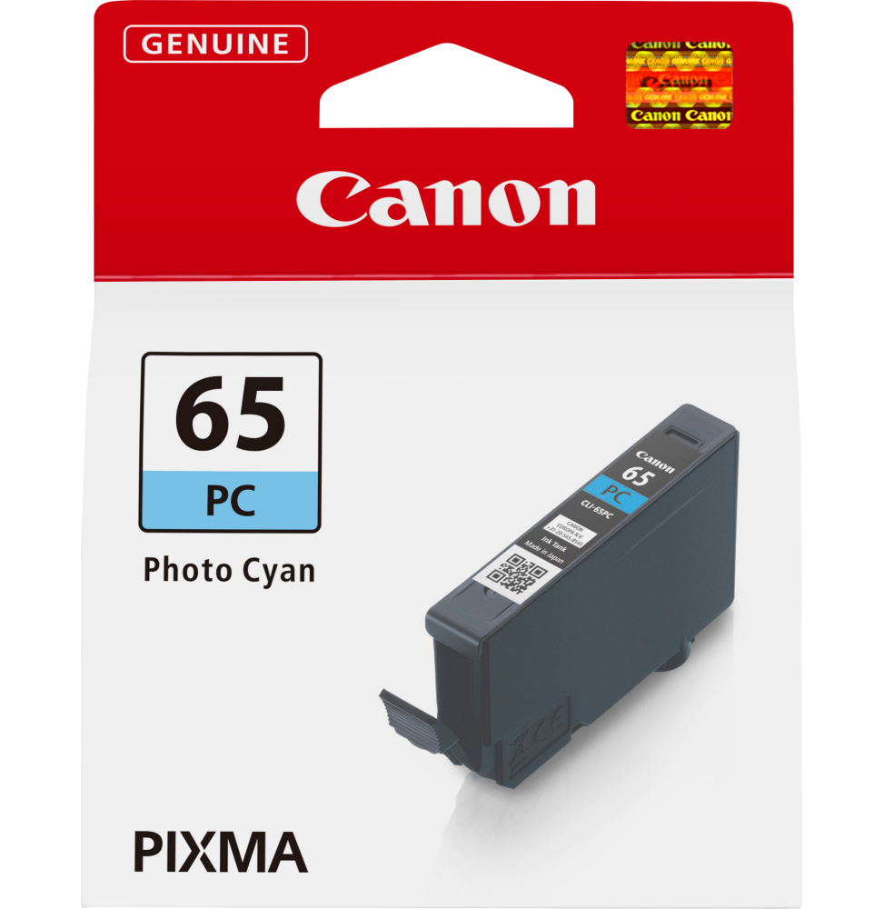 Canon CLI-65PC Cyan photo - Cartouche d'encre Canon d'origine (4220C001AA)