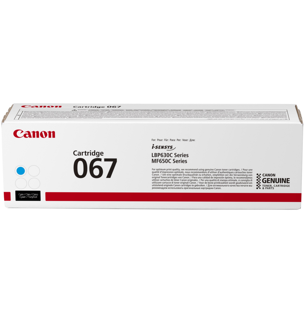 Canon 067 Cyan - Toner Canon d'origine (5101C002AA)