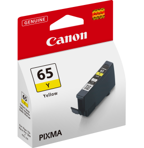 Canon CLI-65Y Jaune - Cartouche d'encre Canon d'origine (4218C001AA)