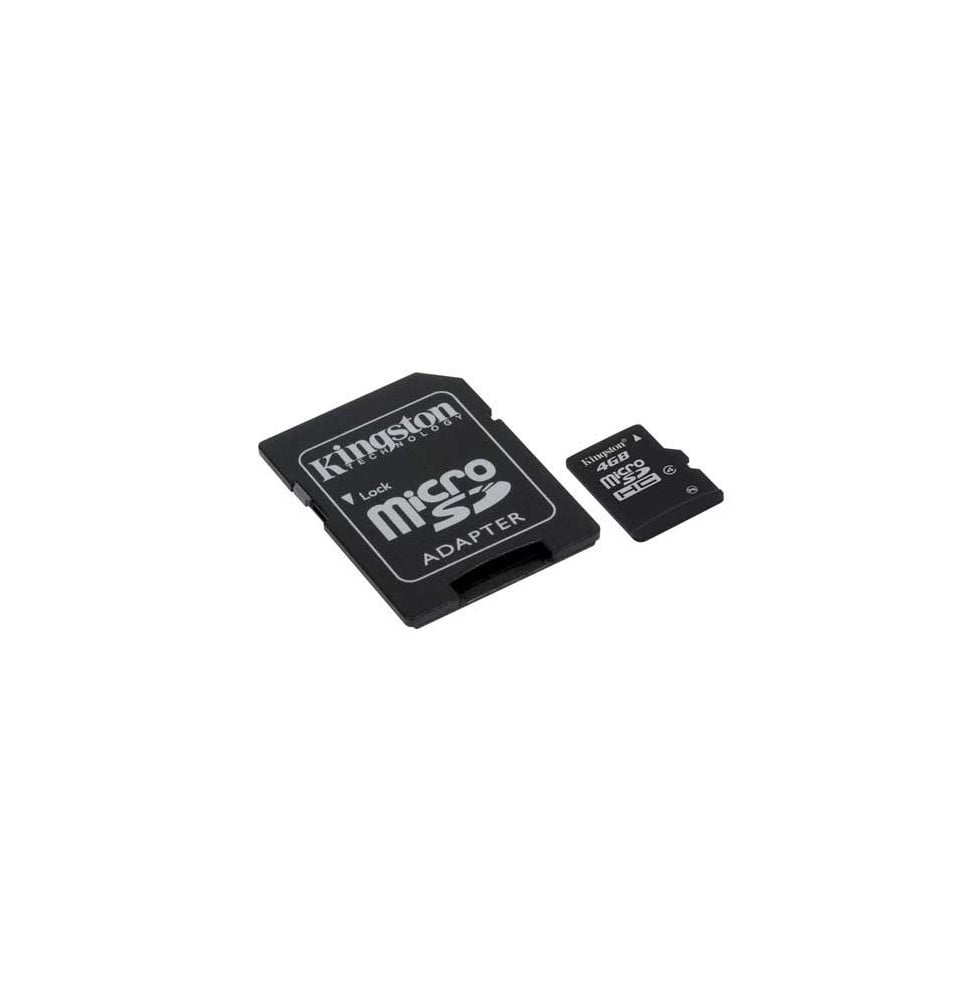Carte Mémoire Micro SDHC Kingston Class 4 + adaptateur SD