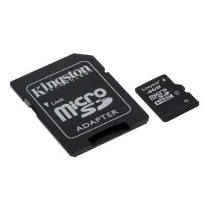 Carte Mémoire Micro SDHC Kingston Class 4 + adaptateur SD