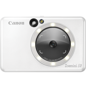 Appareil photo couleur instantané Canon Zoemini S2, Blanc perle (4519C007AB)