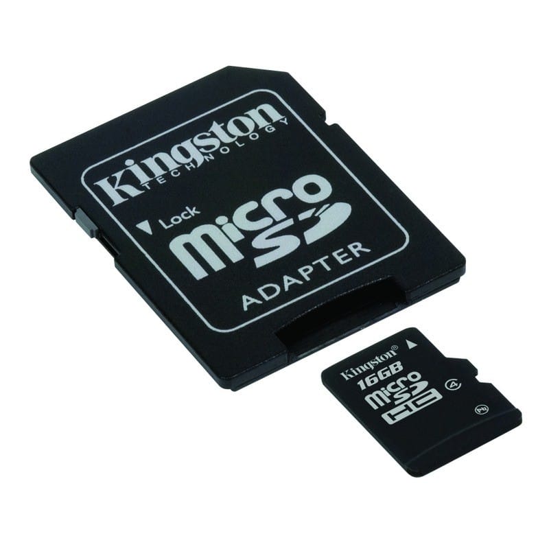 Carte Mémoire Micro SDHC Kingston Class 4 + adaptateur SD — image 3