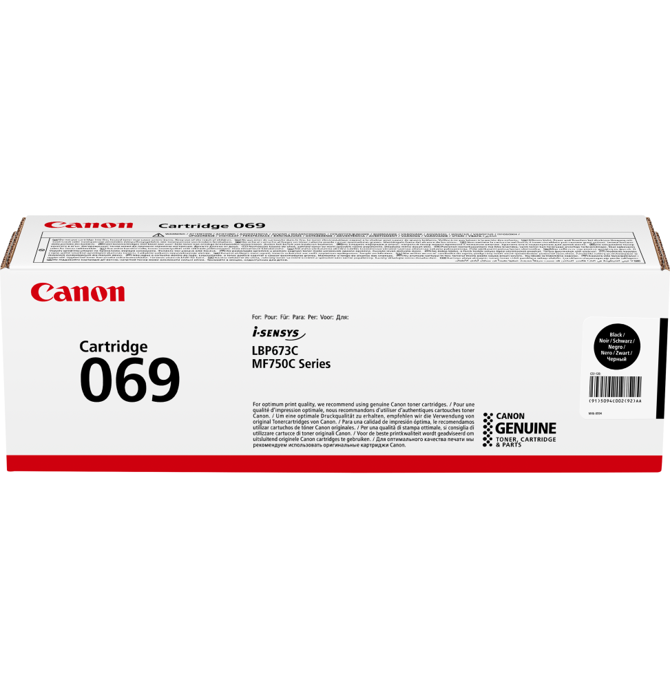 Canon 069 Noir - Toner Canon d'origine (5094C002AA)