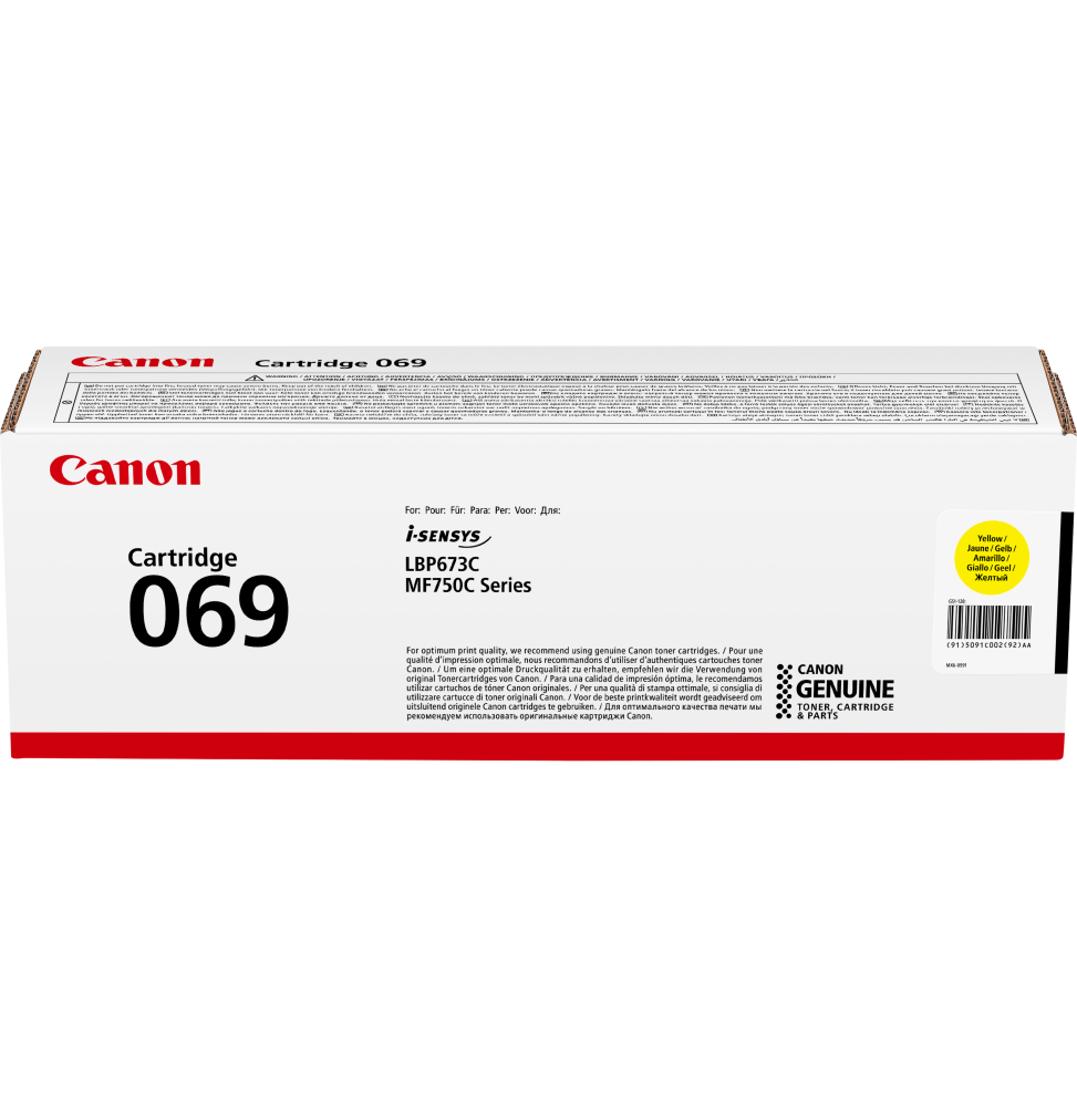 Canon 069 Jaune - Toner Canon d'origine (5091C002AA)